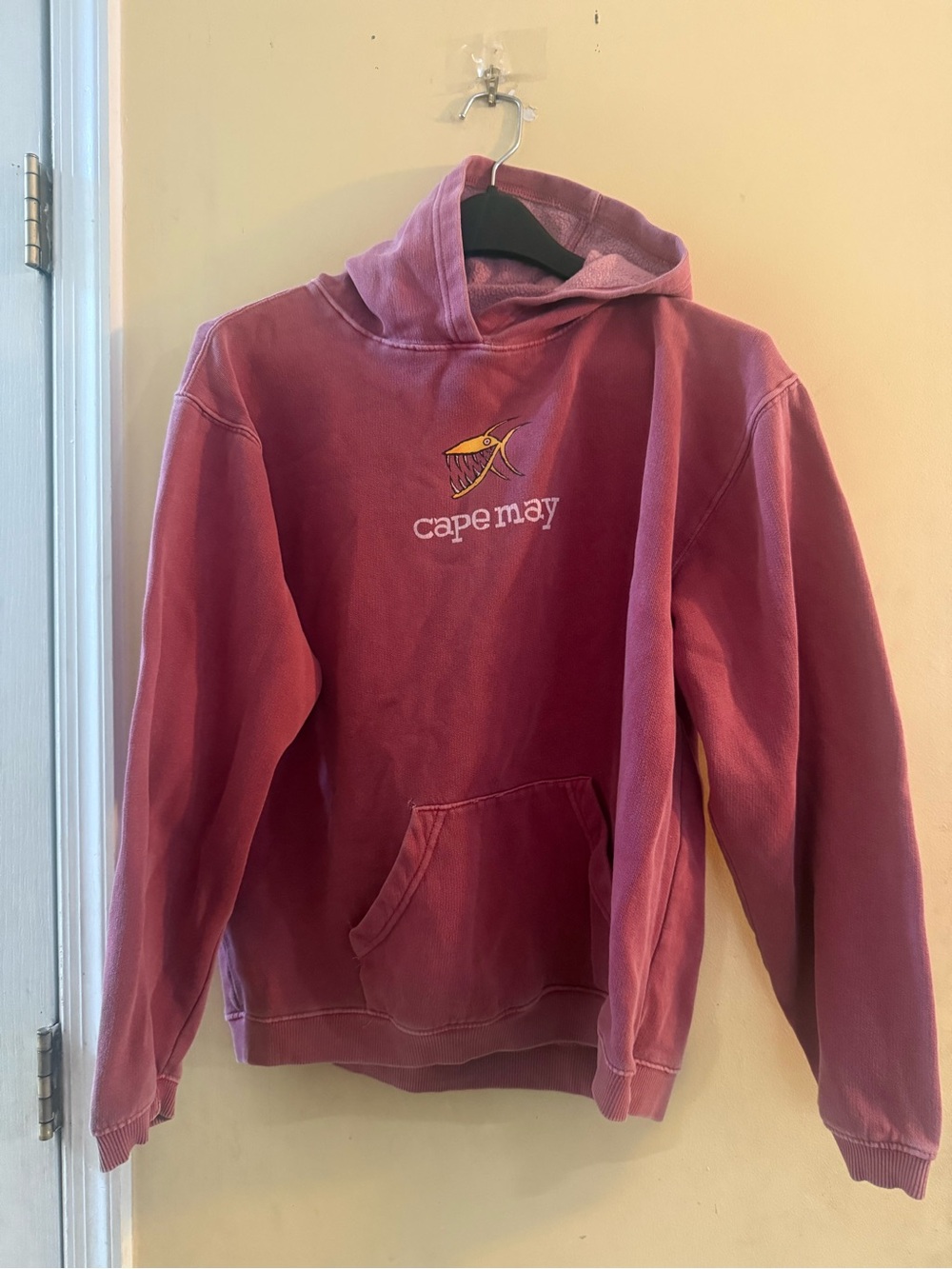 Comfort Colors Cape May Dusty Rose Hoodie with Graphic, YXL